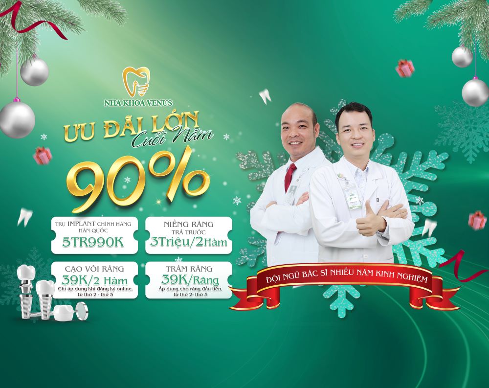 Niềng răng 1 Banner ưu đãi T12 Nha Khoa Venus