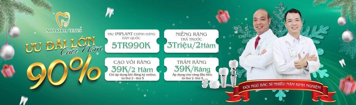 Niềng răng 2 Banner ưu đãi T12 Nha Khoa Venus