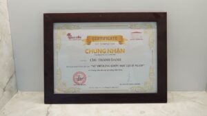 Chứng nhận xử lý răng khôn mọc lệch ngầm được cấp bởi trung tâm đào tạo kĩ năng nha khoa bảo hân dental của nha sĩ chu thành danh